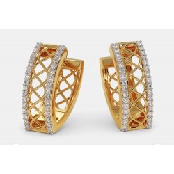 Gold Earrings with stones