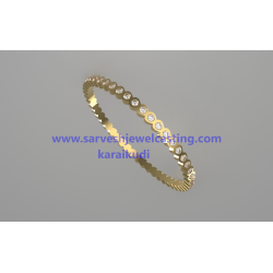 BANGLE GOLD WITH STONES
