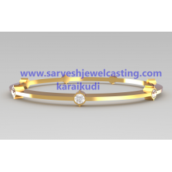 BANGLE GOLD WITH STONES