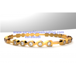 BANGLE GOLD WITH STONES