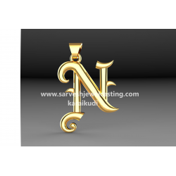 GOLD NAME PENDENT