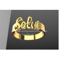 GOLD NAME RINGS