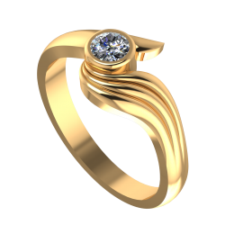 Gold Ring with Stone