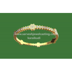 BANGLE GOLD WITH STONES