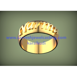 GOLD NAME RINGS