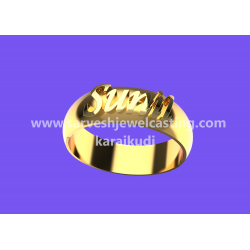 GOLD NAME RINGS