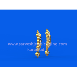 GOLD EARRING WITH STONES