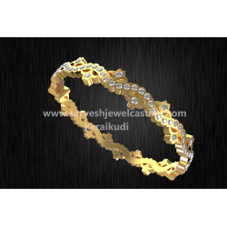 BANGLE GOLD WITH STONES